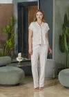 Aqua 26520 Kadın Düğmeli Kısa Kol Pijama Takımı