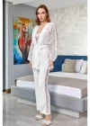 Aqua 24584 Dantel Detay Sabahlıklı 3lü Pijama Takımı