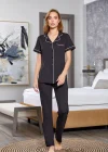 Aqua 25526-K Kadın Kısa Kol Önü Düğmeli Pijama Takım