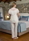 Aqua 26302 Dantel Detay Lohusa Pijama Takımı
