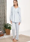 Bone 6109 Dantel Detaylı Sabahlıklı Lohusa Pijama Takımı