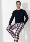 Boyraz 0401 Erkek Uzun Kol Pijama Takımı