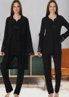 Effortt 4084 Dantelli Sabahlıklı Lohusa Pijama Takımı