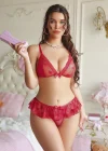 Freshness 7061 Kalpli Transparan Sütyen Takım