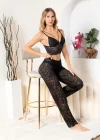 Gallipoli 32334 Kadın Danteelli Sabahlık Bralet, Pantolon Takım