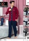 Kapitex 5818 Erkek Uzun Kol Patlı Pijama Takımı