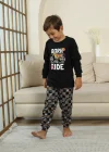 Kapitex 7101 Erkek Çocuk Uzun Kol Pijama Takımı