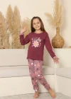 Kapitex 8219 Kız Çocuk Uzun Kol Pijama Takımı