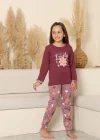 Kapitex 8219 Kız Çocuk Uzun Kol Pijama Takımı