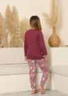 Kapitex 8219 Kız Çocuk Uzun Kol Pijama Takımı