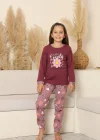 Kapitex 8219 Kız Çocuk Uzun Kol Pijama Takımı