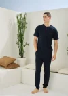 Kocabey 2090 Erkek Midi Yaka Pijama Takım