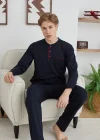 Kocabey 9111 Battal Erkek Midi Yaka Pijama Takımı