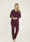 Kocabey 9209-K Kadın Apaj Yaka Pijama Takım