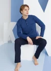 Kocabey 9250 Erkek Midi Yaka Pijama Takım