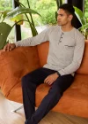 Kocabey 9250 Erkek Midi Yaka Pijama Takım