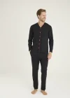 Kocabey 9267 Erkek V.Yaka Boydan Düğmeli Pijama Takım