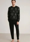 Nautıca M626 Erkek Uzun Kollu Yuvarlak Yaka Pijama Takımı