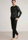 Nautıca M626 Erkek Uzun Kollu Yuvarlak Yaka Pijama Takımı