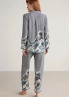 Nautıca W617 Kadın Uzun Kollu Önden Düğmeli Pijama Takımı