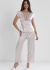 Pierre Cardin 6325 6lı Saten Gecelik Sabahlık Takım