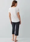 Pierre Cardin PC9207-S Kadın Kapri Kısa Kol Pijama Takımı