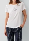 Pierre Cardin PC9207-S Kadın Kapri Kısa Kol Pijama Takımı