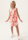 Roly Poly 3393-3 Kız Çocuk Çiçekli Elbise