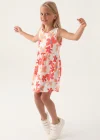 Roly Poly 3393-3 Kız Çocuk Çiçekli Elbise