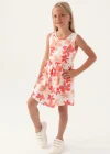 Roly Poly 3393-3 Kız Çocuk Çiçekli Elbise