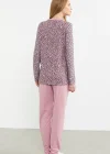 Sementa 76413 Rahat Kalıp Leopar Kombinli Pijama Takım