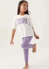 US Polo 1818-G Kız Çocuk Pijama Takım