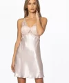 Pierre Cardin 605 Bayan Saten Dantelli Gecelik