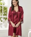 Pierre Cardin 6040 Kısa Gecelikli 6lı İpek Set