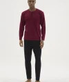 Kocabey BU-26360 Erkek Midi Yaka Battal Pijama Takımı