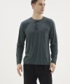 Kocabey BU-26360 Erkek Midi Yaka Battal Pijama Takımı
