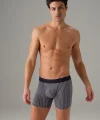 Doreanse 1866 Erkek Modal Çizgi Desenli Normal Paça Boxer