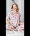 Freshness 107 Fil Desenli Patlı Kısa Kol Pijama Takımı