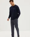 Kiğılı 30006 Erkek 3Lü Triko Roblu Patlı Pijama Takımı