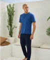 Kocabey 2207 Erkek Battal Midi Yaka Pijama Takım