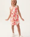 Roly Poly 3393-3 Kız Çocuk Çiçekli Elbise
