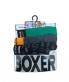 Star 105 Desenli Jakar Erkek 3lü Kemer Boxer