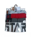 Star 105 Desenli Jakar Erkek 3lü Kemer Boxer