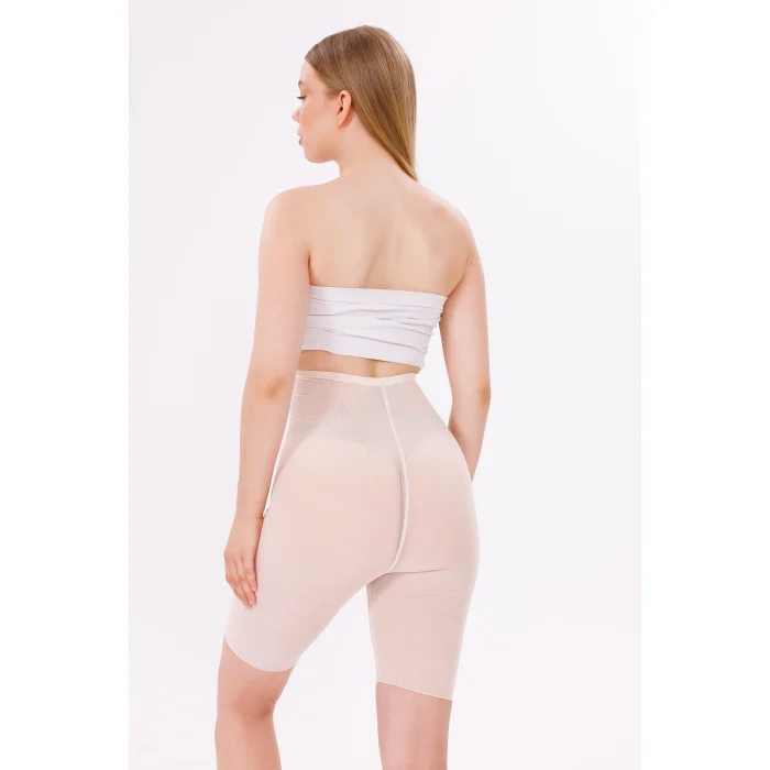 Freshness 0007 Lazer Kesim Tül Yüksek Bel Şort Korse