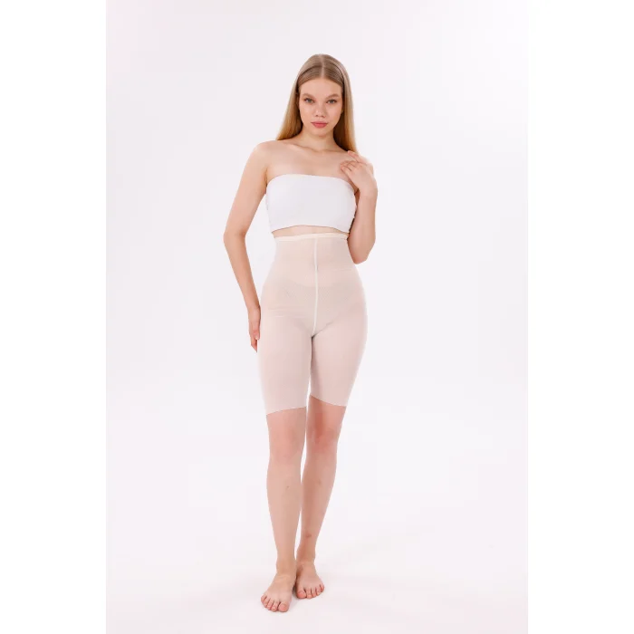 Freshness 0007 Lazer Kesim Tül Yüksek Bel Şort Korse