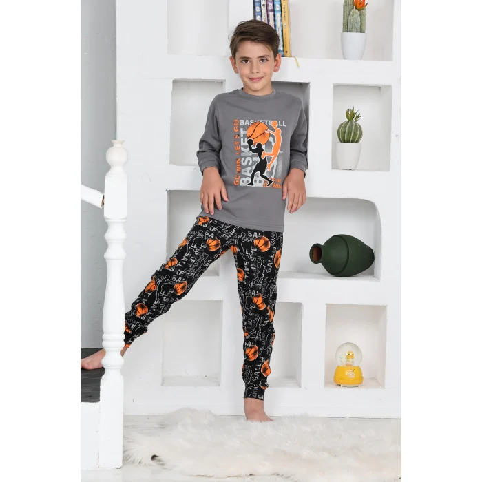 Kapitex 5153 Erkek Çocuk Uzun Kol Pijama Takımı
