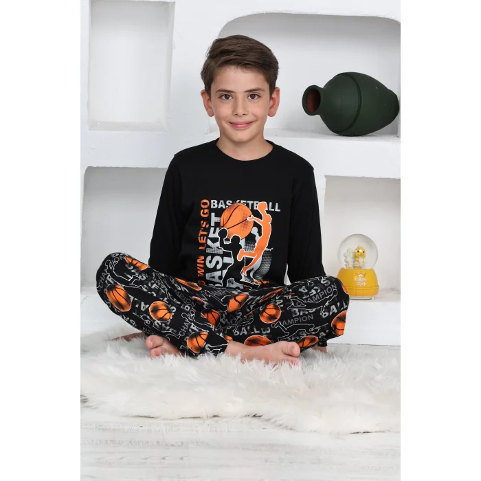 Kapitex 5153 Erkek Çocuk Uzun Kol Pijama Takımı