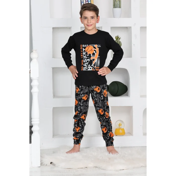 Kapitex 5153 Erkek Çocuk Uzun Kol Pijama Takımı