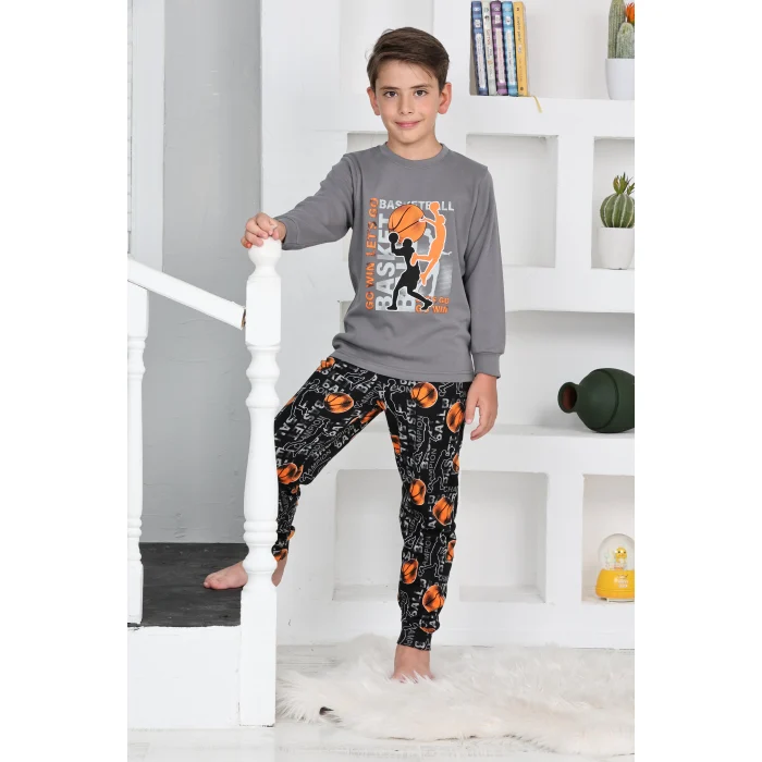 Kapitex 5153 Erkek Çocuk Uzun Kol Pijama Takımı