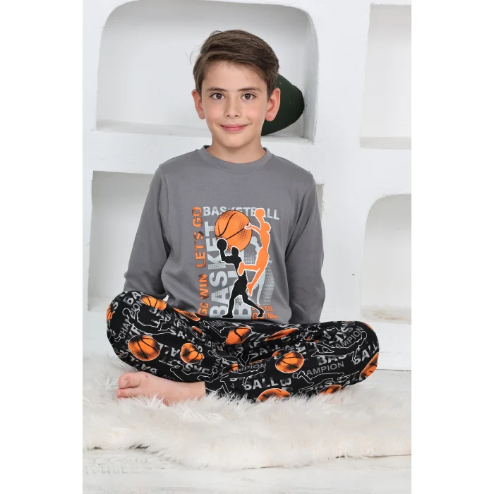 Kapitex 5153 Erkek Çocuk Uzun Kol Pijama Takımı